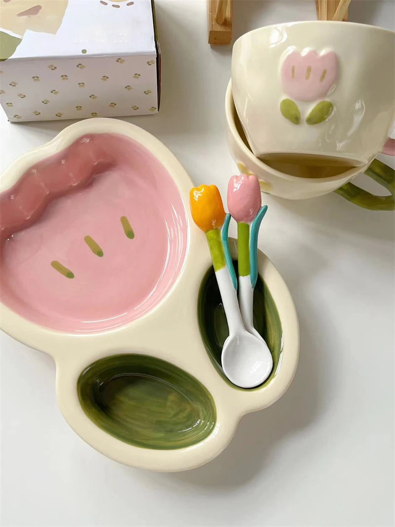 Tulip Ceramic Plate