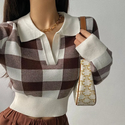 Vintage Knitwear Crop Tops