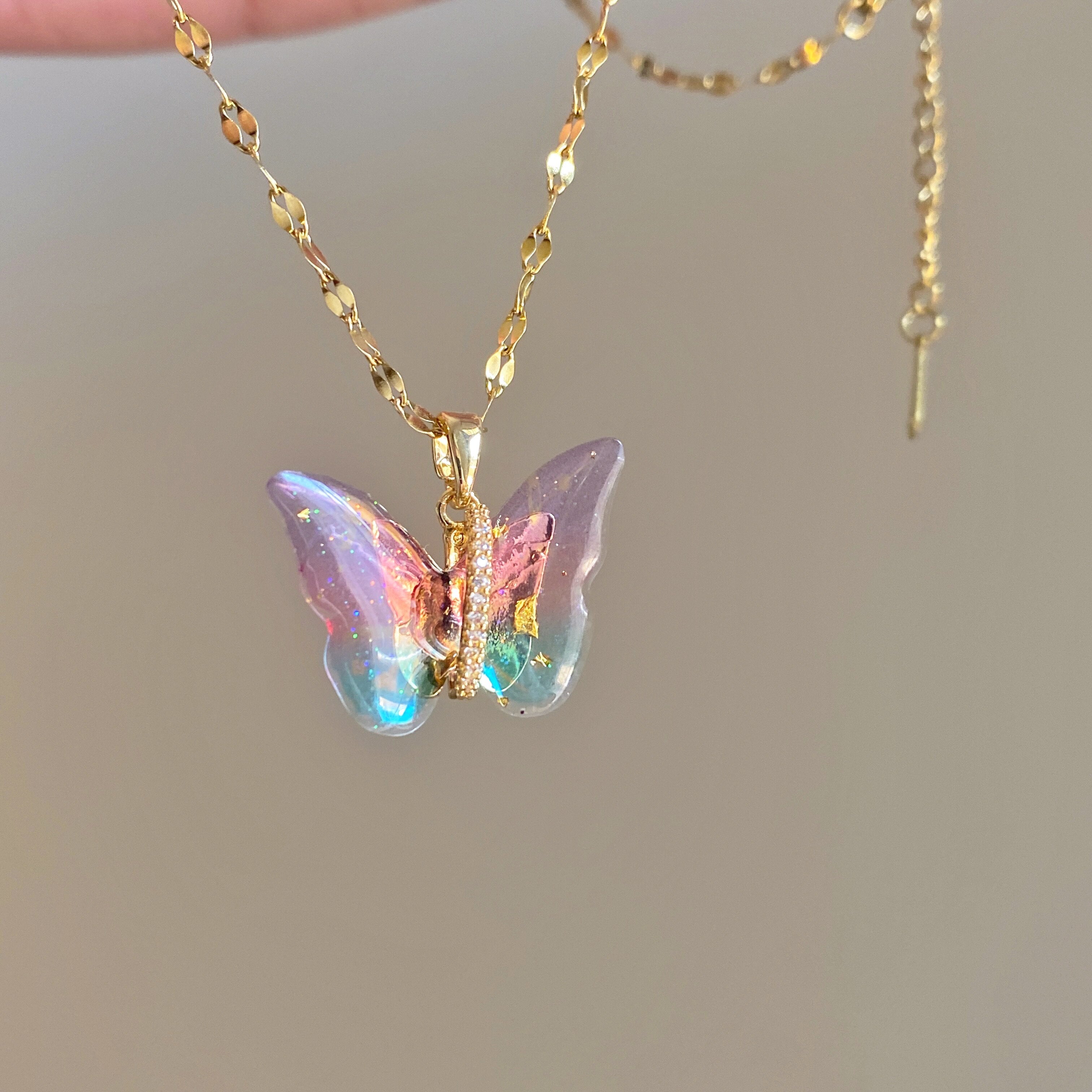 Galaxy Butterfly Necklace