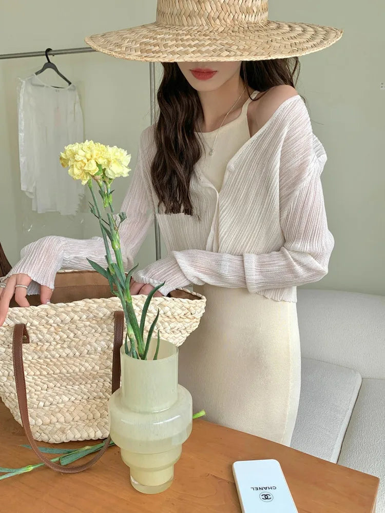 Silk Knitted Short Blazer