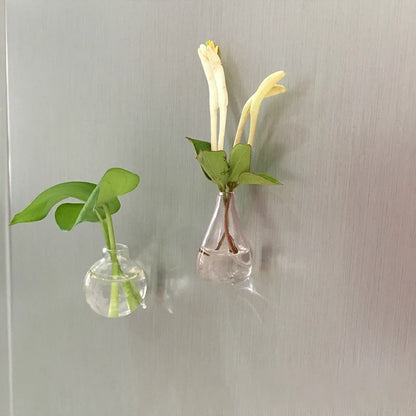 8Pcs Ceramic Vase Fridge Magnet