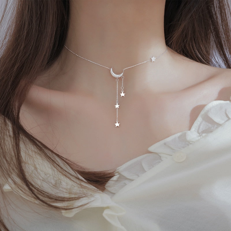 Stars and Moon Necklace