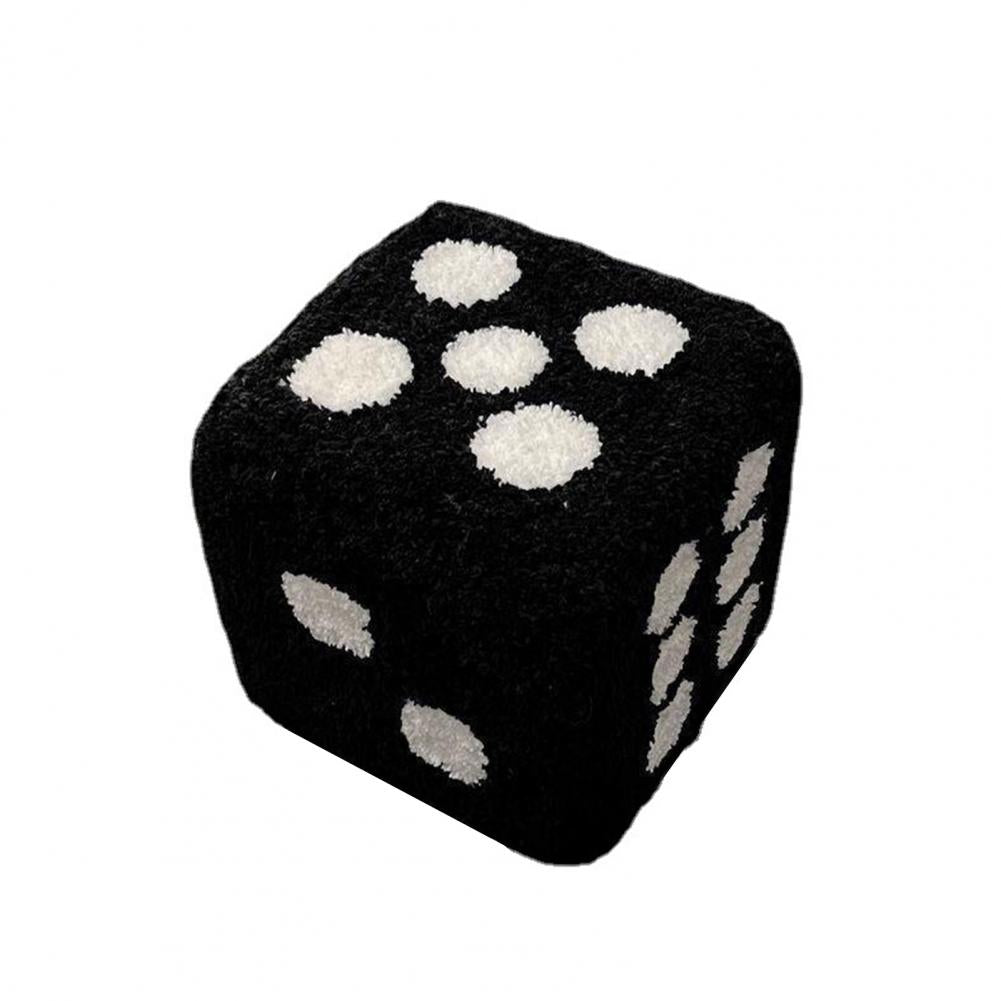 Dice Lamb Wool Stool