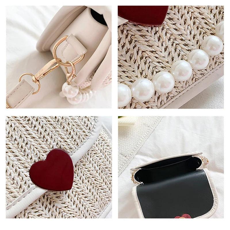 Straw Crossbody Bag