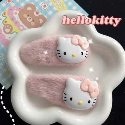 Pink Kitty Hairpin