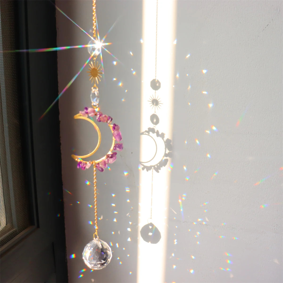 Amethyst Moon Suncatchers