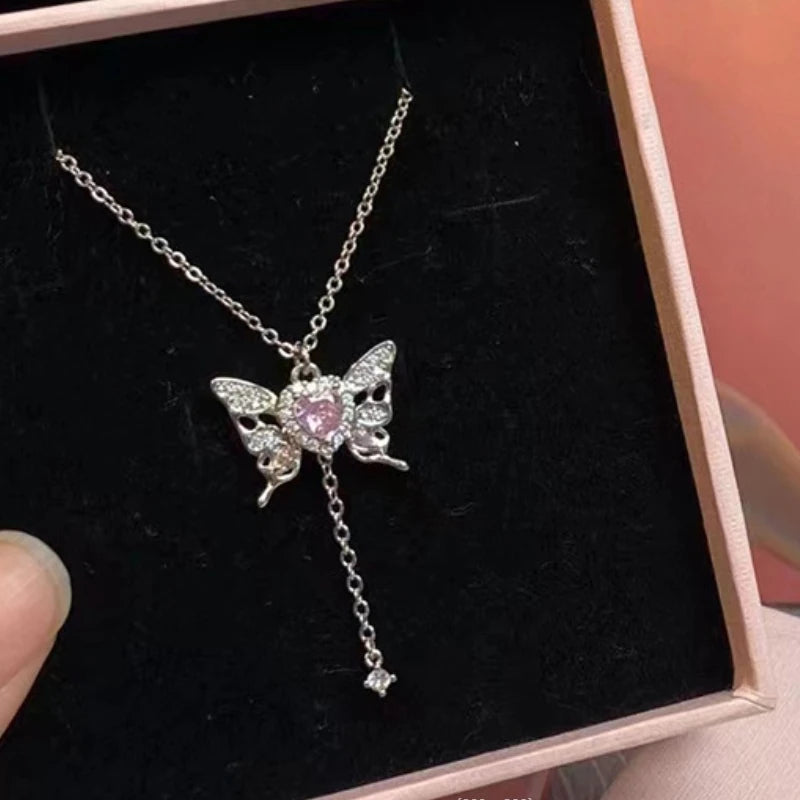 Crystal Butterfly Necklace