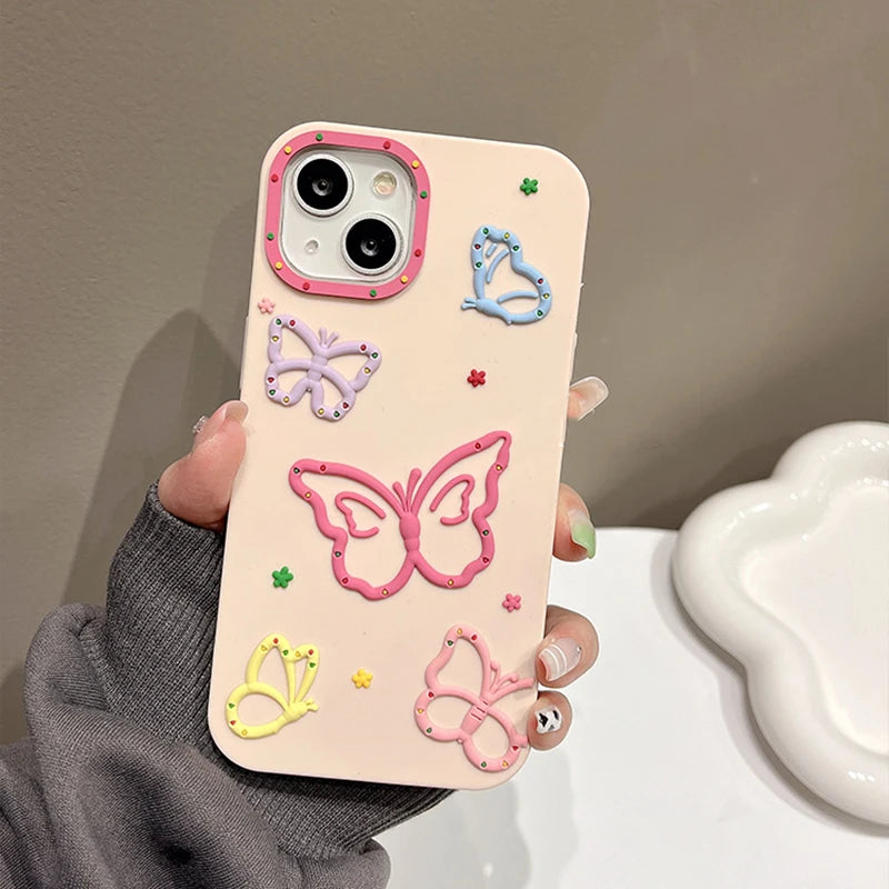 Pink Butterfly Phonecase