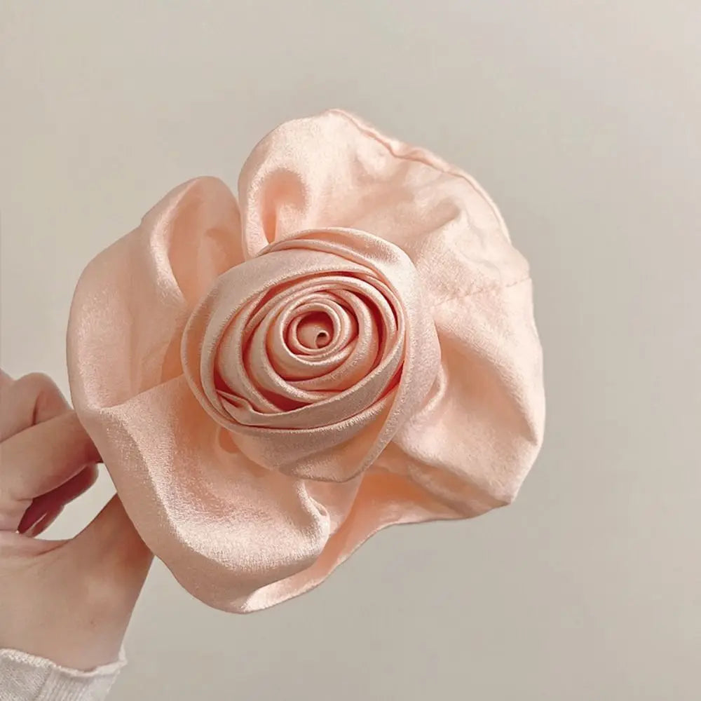 Cloth Rose Hair Claw Clip