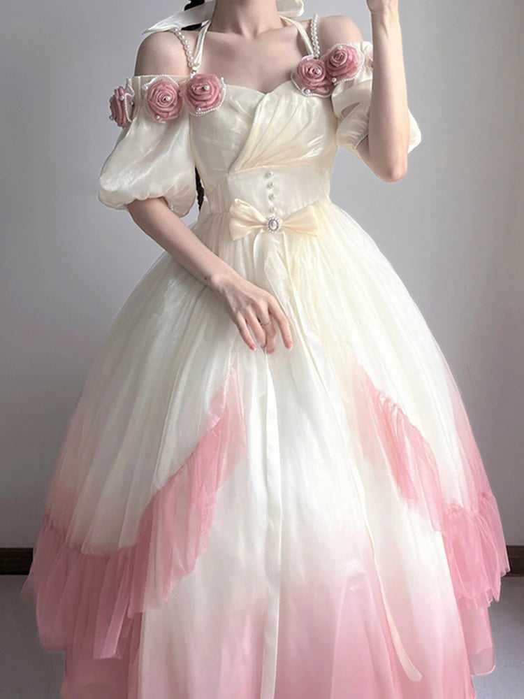 Princess Gradient Pink Dress