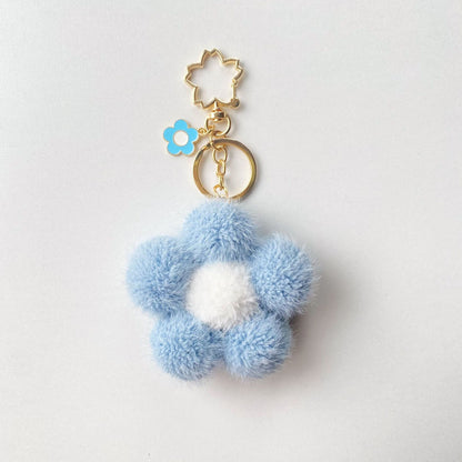 Flower Plush Keychain