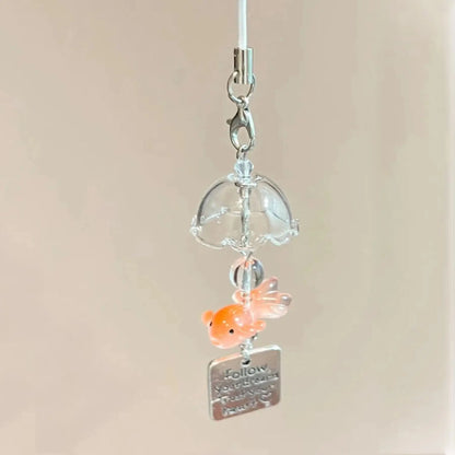 Goldfish Wind Chime Keychain