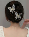 Beaded Butterfly Hair Claw