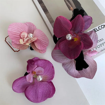 Orchid Pearl Hair Claw Clip