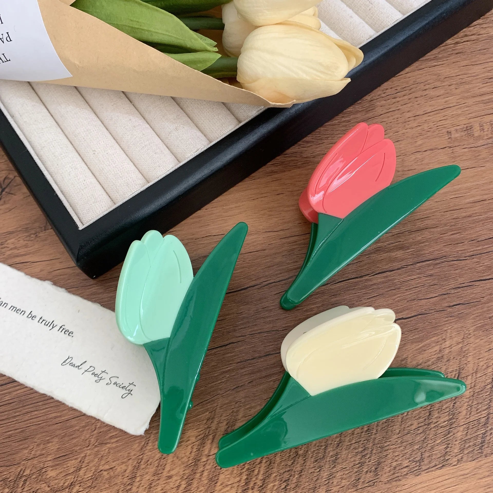 Tulip Hair Claw Clips