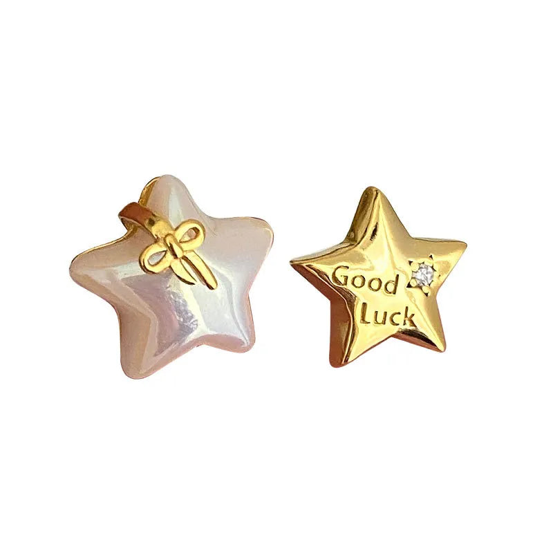 Shell Star Stud Earrings