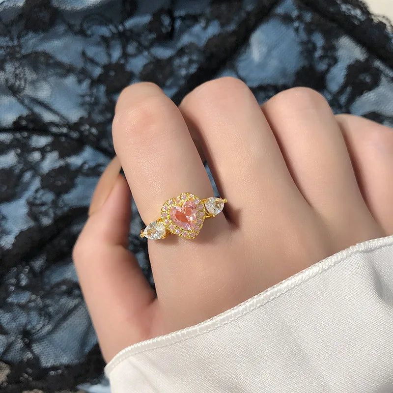 Pink Heart Ring