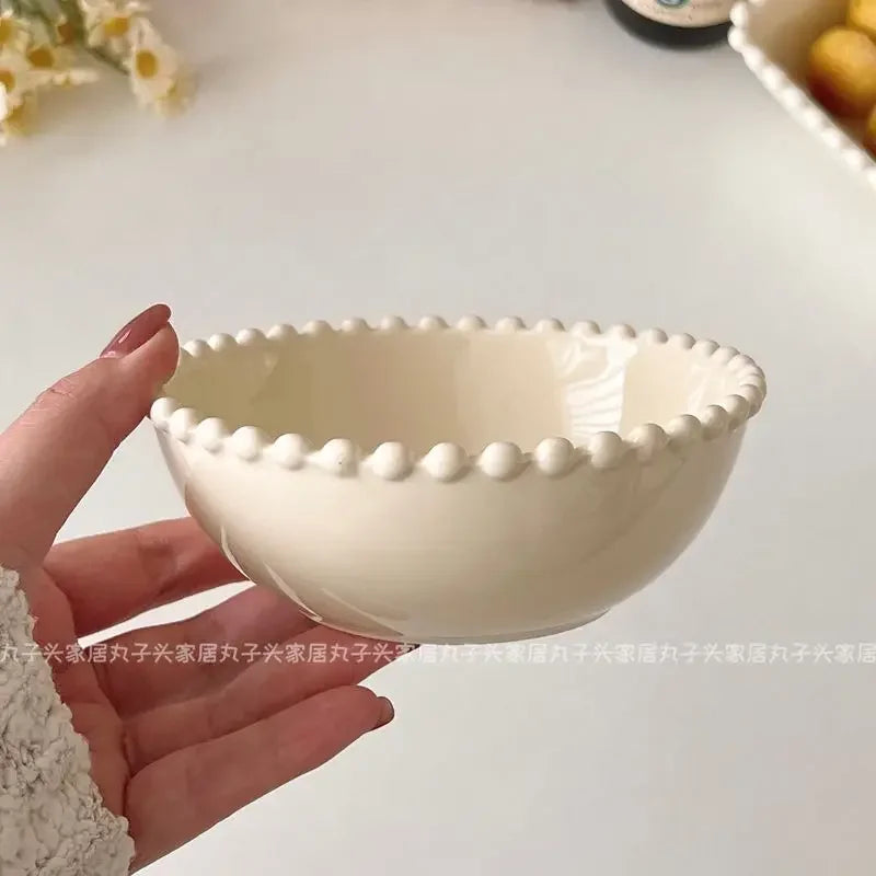 Creamy Ceramic Plates