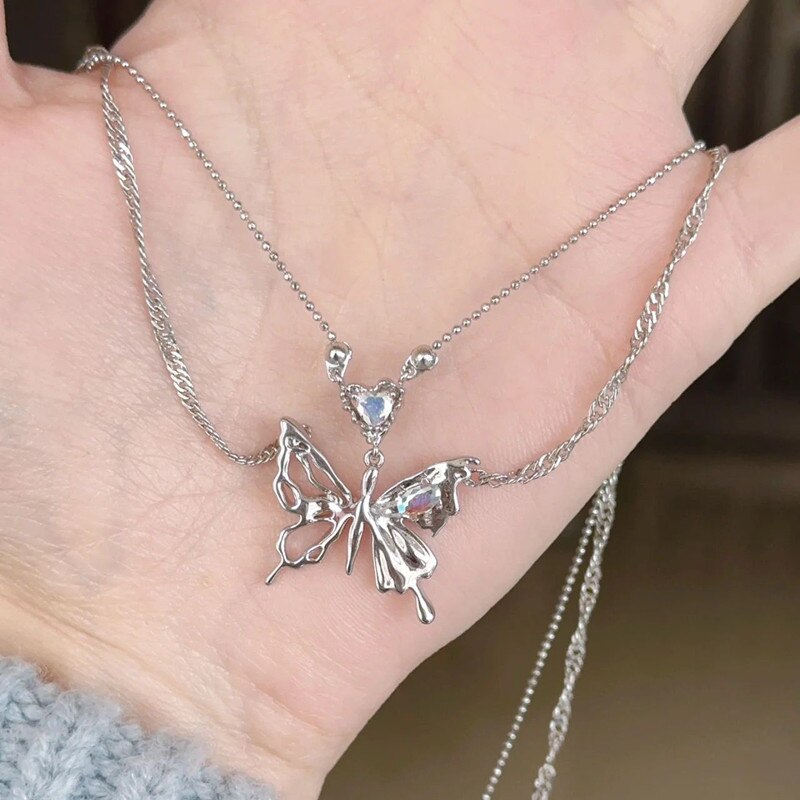 Punk Y2K Butterfly Necklace