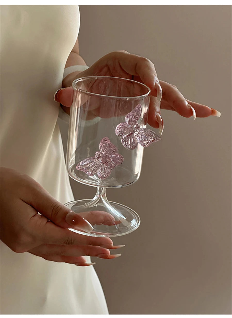 Pink Butterfly Cup