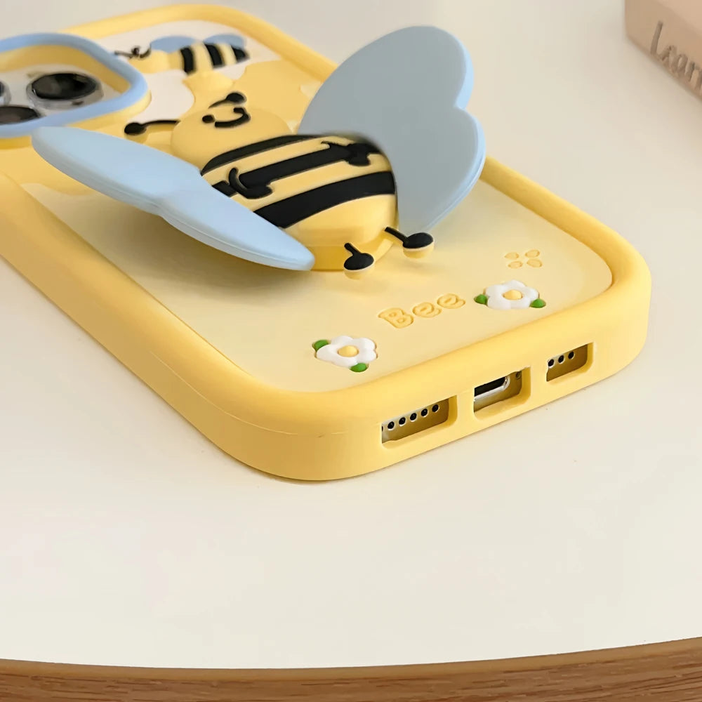 Busy Bee with Fold Wing iPhone Case