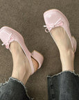 Bowknot Mary Janes Heels