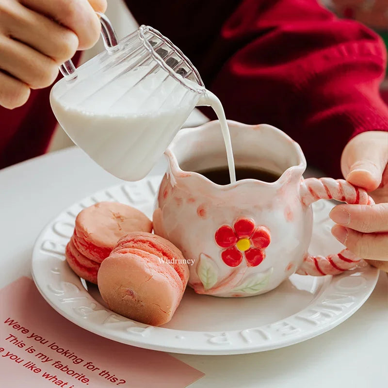 Hand-Painted Garden Ceramic Mug