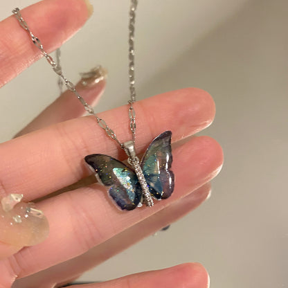 Galaxy Butterfly Necklace