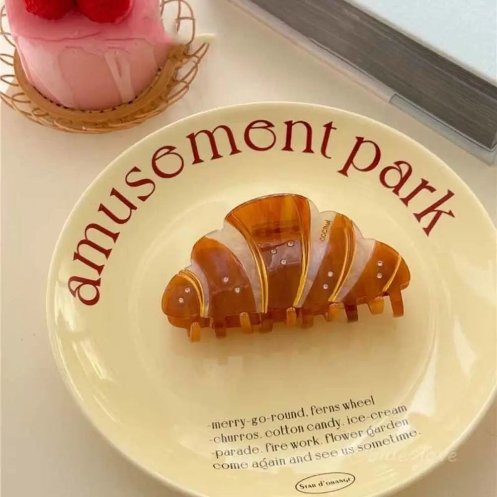 Croissant Hair Claw Clip