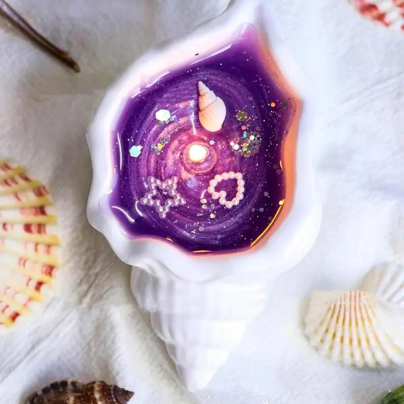 Handmade Seashell Candle