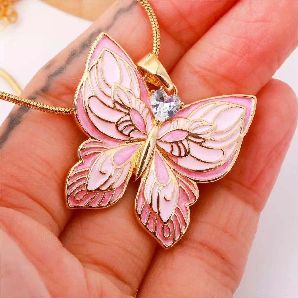 Galaxy Butterfly Necklace