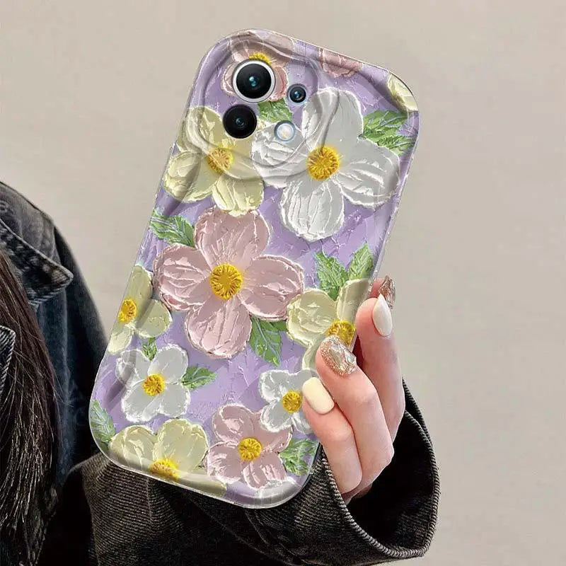 Oil Painting Flowers Phone Case