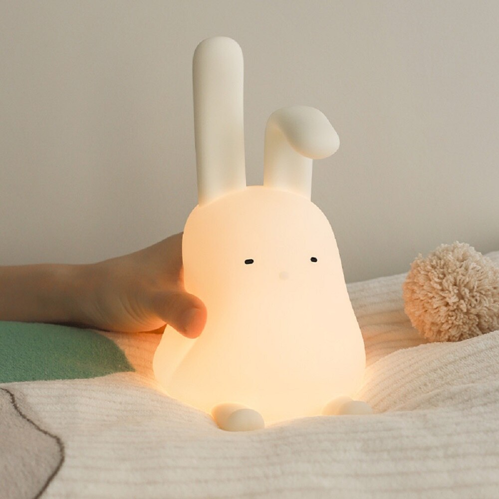 Lovely Rabbit Bending Ears LED Night Lights