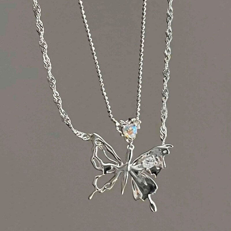 Punk Y2K Butterfly Necklace