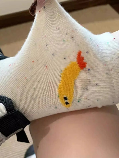 Cat Fish Cotton Socks