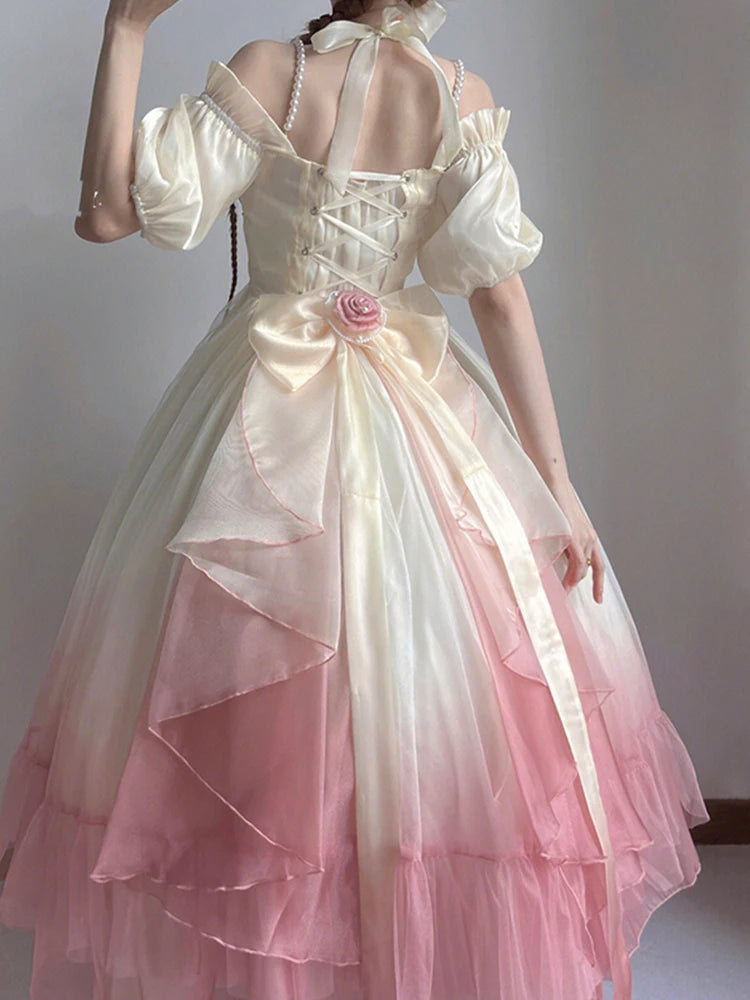 Princess Gradient Pink Dress