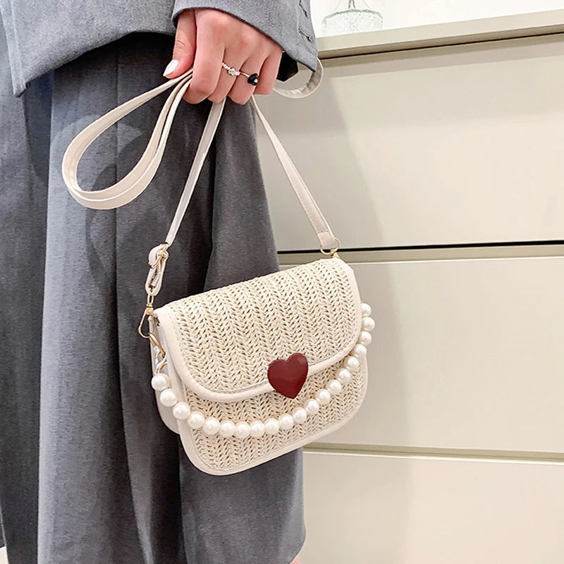 Straw Crossbody Bag