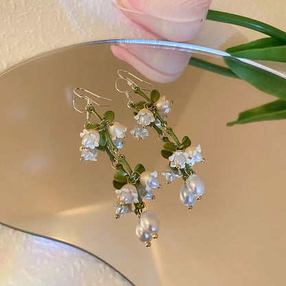 Lily of The Valley Pearl Necklace Set