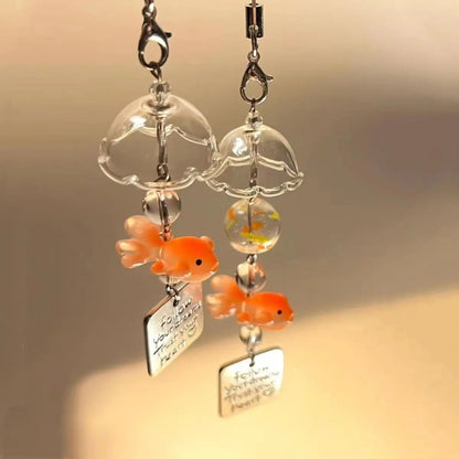 Goldfish Wind Chime Keychain