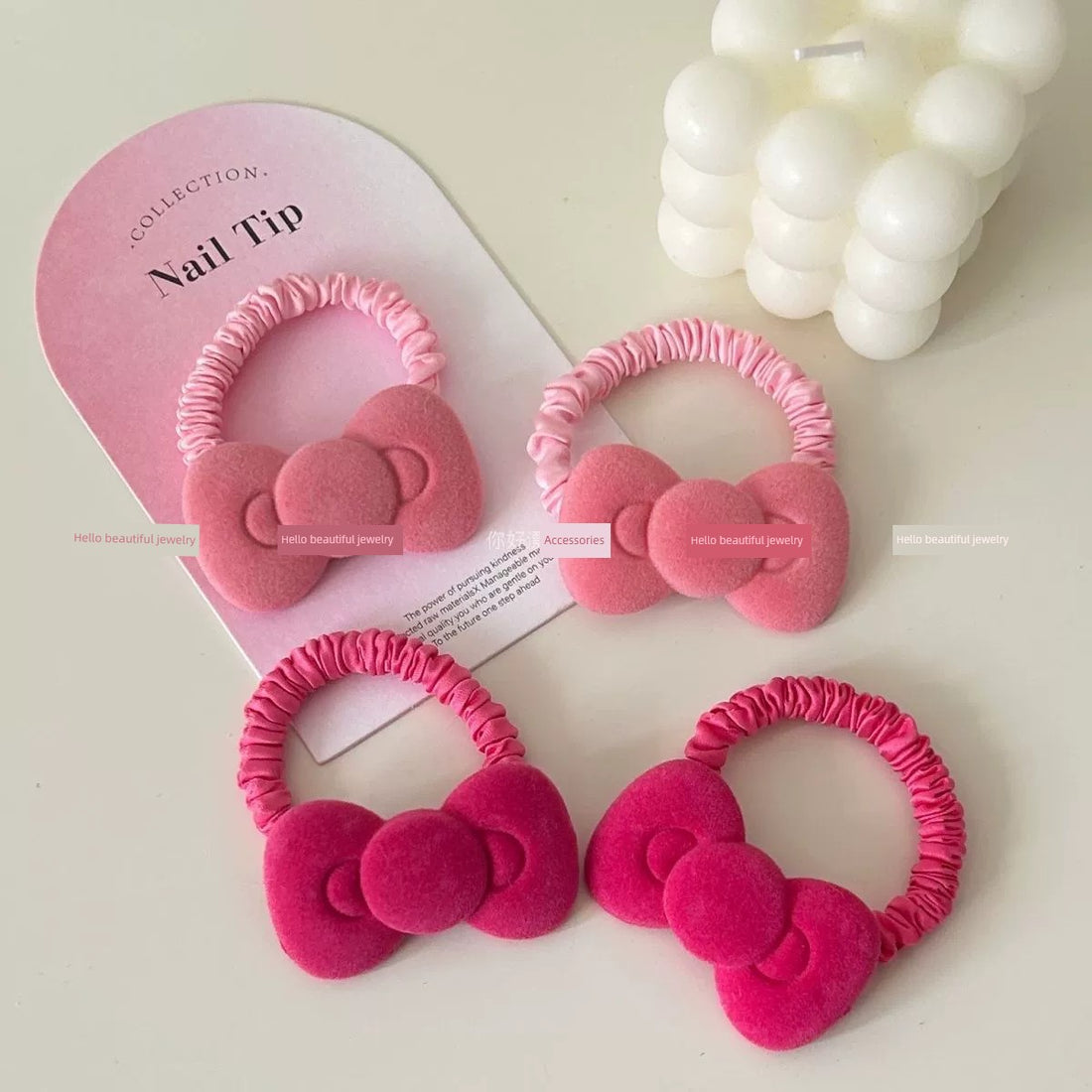 Plush Bows Hair Tie