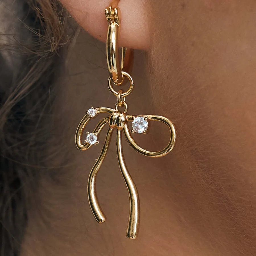 Crystal Bowknot Earrings