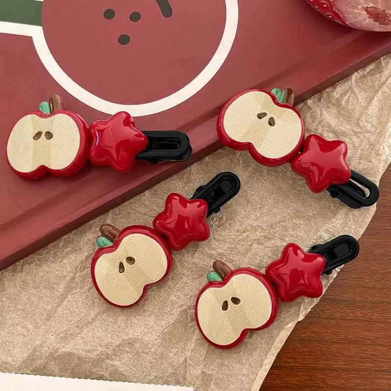 Apple Star Hairpins