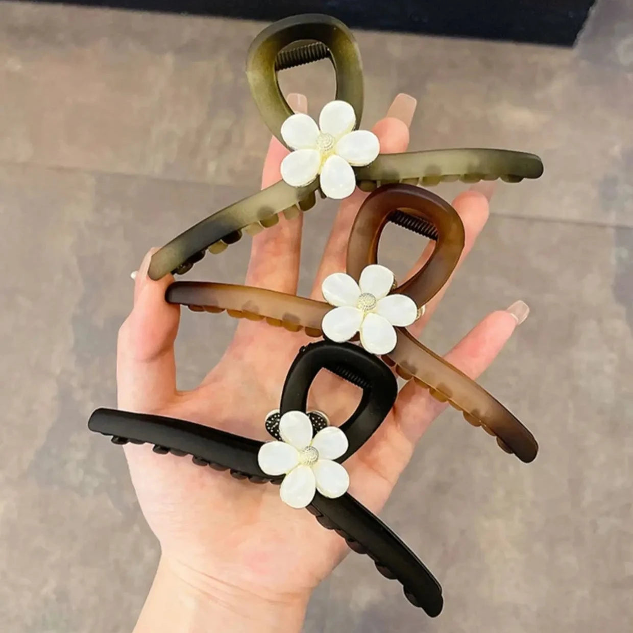 Flower Hair Claw Clip