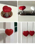 Bathroom Heart Shaped Toilet Press Button