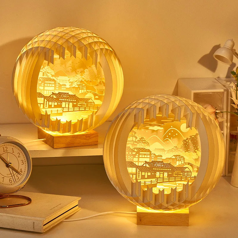 LED Paper Carving Lamp