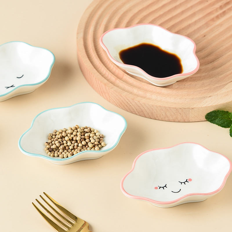 Ceramic Clouds Dipping Sauce Dish