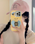 Busy Bee with Fold Wing iPhone Case