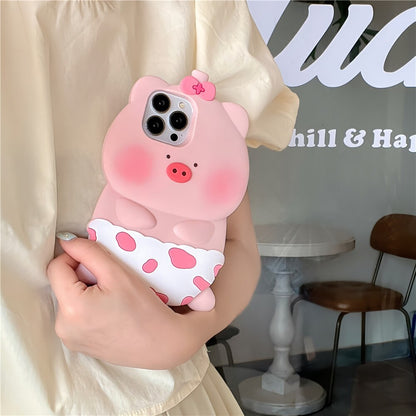 3D Pink Pig Phone Case