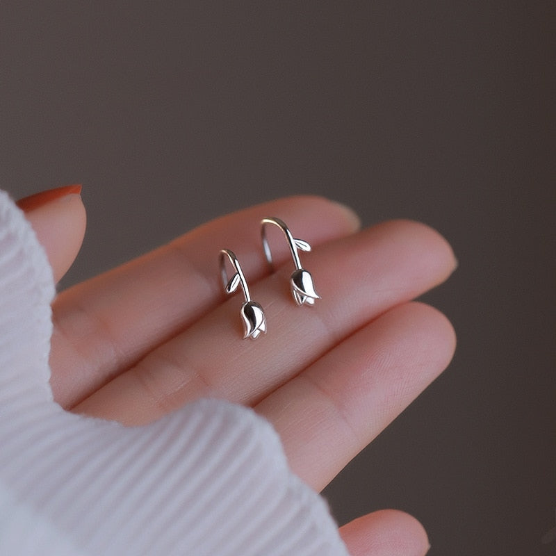 Dainty Tulip Earrings