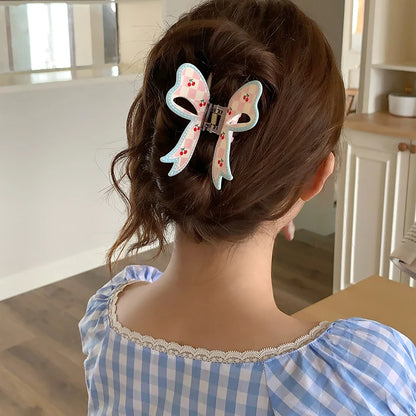 Butterfly Flower Hair Claw Clip